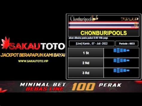 LIVE DRAW CHONBURI OREGON9 HARI INI SABTU 02 JULI .